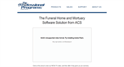 Desktop Screenshot of funeralhomesoftware.info